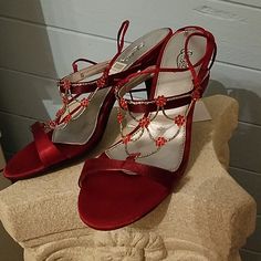 Accents In Front And Wrap Around Ankle Up To Mid Calf. Burgundy Prom Dresses, Prom, Star Jones, Shoes Star, Bohemian House, Wrap Around, Mid Calf, Shoes Women Heels, Shoes Heels