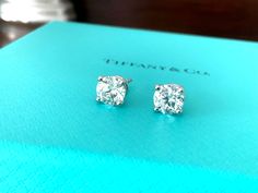 BLUECHIPJEWELRY Tiffany & Co Diamond Stud Earring Special! You are viewing a ONCE IN A LIFETIME OPPORTUNITY!  We are offering a 2023 Set of Tiffany & Co 1+ carat Each diamond stud earrings that are I color VVS1/2 clarity and triple excellent that were gifted to our client and worn less than 15 times.  They show like new!  These are in the MOST SOUGHT SIZE BEING 1.03 and 1.05 ct EACH - 2.08 tcw!  They are spectacular! GOOD LUCK FINDING ANOTHER SET OF LIKE NEW 2023 2.08 tcw TIFFANY & CO DIAMOND STUD EARRINGS IN THIS SIZE AND QUALITY  This set is like a needle in a haystack! These earrings look like they are BACKLIT Flashlights as they are super white, super clear and SUPER FIERY!  THEY WILL LIGHT UP AS STADIUM! These spectacular earrings SOLD in September 2023 for $36,200 plus $2,200 in tax Tiffany And Co Diamond Earrings, Tiffany Diamond Earrings, Diamond Earrings Tiffany, Round Diamond Stud Earrings, Jewelry Stack, Diamond Stud Earring, Tiffany Diamond, Diamond Earrings Studs Round, New 2023