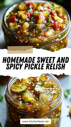 homemade sweet and spicy pickle relish recipe