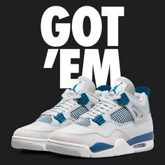 Early Pair! Jordan 4 Retro “Industrial Blue” Aka “Military Blue” 2024 Sneakers Men’s Size 10 (W 11.5) Deadstock Condition: Brand New In Box And Never Worn! Purchased From Snkrs App Shock Drop! The 2024 Edition Of The Air Jordan 4 Retro ‘Military Blue’ Brings Back A Coveted Og Colorway Of The Legacy Silhouette. Smooth Off-White Leather Is Utilized On The Upper, Featuring Quarter Panel Netting And A Tonal Nubuck Forefoot Overlay. A Vibrant Blue Jumpman Logo Adorns The Woven Tongue Tag, Matching Th Jordan 4 Industrial Blue, Air Jordan 4 Military Blue, 2024 Sneakers, Jordan 4 Military Blue, Zapatillas Jordan Retro, Jordan 4’s, Industrial Blue, Hello Kitty Shoes, Jordan Retro 4