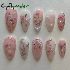 24Pcs Pink Almond False Nails Butterfly Ballet with French Design Wearable Fake Nails Simple Artificial Press on Nails Tips Art SPECIFICATIONS feature1: Acrylic False Nails feature2: Acrylic Nail Tips feature3: False Nail Tips feature4: nail supplies for professionals feature5: fake nails press on feature6: nail art feature7: Nail Tips feature8: nails set press on feature9: Geometry Fake Nails Model Number: Ballerina False Nails Size: M Quantity: 24Pcs Item Type: False Nail Material: Acrylic Application: Finger Hign-concerned Chemical: None Number of Pieces: COMBO Nail Length: as shown Nail Width: as shown Type: Full Nail Tips 24Pcs Black Almond False Nails Butterfly Ballet with French Design Wearable Fake Nails Simple Artificial Press on Nails Tips Art Description: 100% Brand new Nail Art Fairytale Nail Art, Shoujo Nails, Press On Nails Tips, Nails Tips, Nails Set, Fake Nails With Glue, Nail Supplies, New Nail Art, Nail Length