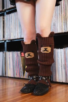 Thick Rib Bear Leg Warmers - Teddy Fresh Bear Fashion, Bear Outfit, Teddy Fresh, Waffle Tee, Cropped Puffer Jacket, Bear Outfits, Bear Ears, Knitwear Cardigan, Silk Shirt