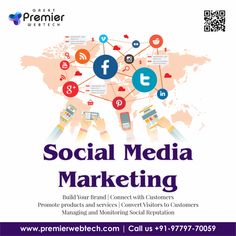 the social media marketing flyer is shown