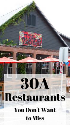 15 of the Best 30A Restaurants you won’t want to miss. From Rosemary beach to Seaside to Santa Rosa Beach, everything you need to know about the best places to eat while visiting 30A Florida.  #30A #Seaside #Florida #30Arestaurants Seacrest Beach Florida Restaurants, Santa Rosa Beach Florida Restaurants, 30a Restaurants Florida, Miramar Beach Florida Restaurants, Things To Do In Santa Rosa Beach Florida, Inlet Beach Florida