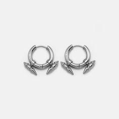 Punk Spike Hoop Earrings | RARE-ROMANCE™ We Are The Future, Spike Hoop Earrings, Punk Looks, Future Of Fashion, Lifestyle Accessories, Heart Hoop Earrings, Spike Earrings, Link Earrings, Large Hoop Earrings