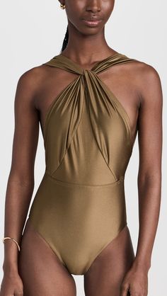 Zimmermann Ottie High Neck Draped One Piece | Shopbop Zimmermann Swimwear, Resort Collection, Swimsuit Cover Ups, China Fashion, Halter Neckline, Swimsuit Cover, Healthcare Professionals, New Outfits, New Arrivals