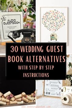 wedding guest book alternatives with step by step instructions