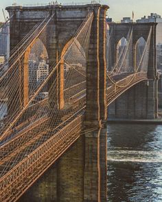 an image of the brooklyn bridge in new york city