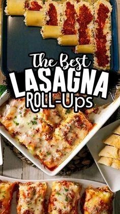 Homemade Ground Beef, Homemade Meat Sauce, Best Lasagna, Lasagna Roll Ups, Lasagna Roll, Roll Ups Recipes, Vegetarian Lasagna, Classic Lasagna, Meals Ideas