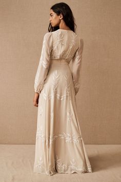 Long Sleeve Bridesmaid Dress Fall, Casual Beach Wedding, Bhldn Wedding, Rehearsal Dinner Dresses, Elopement Dress, Boho Bridesmaid, Casual Wedding Dress, Bohemian Wedding Dresses, Brides Wedding Dress