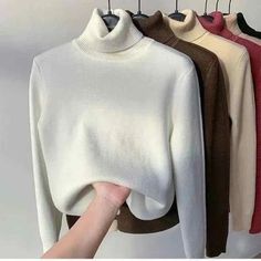 Women Turtleneck Autumn Winter Sweater Women Turtleneck, Plain Sweaters, Winter Workout, Timeless Wardrobe Staples, Long Sleeve Jumper, Knit Bottom, Mode Casual, Womens Turtleneck, Bottoming Shirt