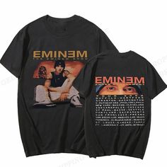 JRJZ Men's Clothing Eminem Printed T-Shirt Fashion Kids Cotton T-Shirt For Men Hip Hop T-Shirts Eminem T Shirt, The Eminem Show, Hip Hop Tee, Mens Tshirts Fashion, Anger Management, Boy Tees, Men Shirt Style, Tour T Shirts, Sleeves (women)