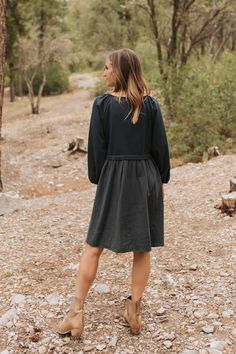 Get cozy this fall with THE DAVEY SWEATSHIRT DRESS IN NAVY. This dress is not only comfortable, but also stylish and cute! Dress it up or down, this versatile piece will be your go-to for the season. Round neck Long sleeve Sweatshirt style top Mini length Self: 95% polyester, 3% spandex Runs true to size. X-Small (00-0), Small (0-2), Medium (4-6), Large (8-10), X-Large (12-14), XX-Large (16-18) Model is 5'1" wearing a size X-Small. Length (shoulder to hem): Small: 35”, Medium: 35.5”, Large: 36”, Happy Threads, Summer Goddess, Pink Desert, Sweatshirt Style, Exclusive Clothing, Nursing Friendly, Long Sleeve Sweatshirt, Cute Dress, Getting Cozy