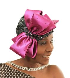 Ankara Head Wrap Styles, Auto Gele Styles, Ankara Fascinator, Styles For Braids, Barbara Jordan, Gele Styles, African Head Dress, Fascinator Hats Diy