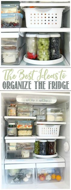 the best ideas to organize the fridge