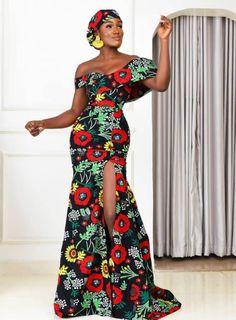 African Long Dress, African Glamour, Mode Glamour, African Print Dress Ankara, Ankara Gowns, African Inspired Clothing, African Wedding Dress, Dress African, Fashion Glamour