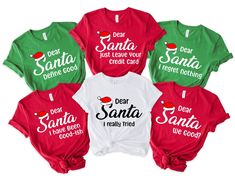 Dear Santa Shirts, Dear Santa Funny, Matching Christmas Shirts, Cousin Crew, Christmas Party Shirts, Santa Shirts, Group Shirts, Family Christmas Shirts, Family Humor