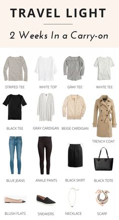 Travel Light Packing, Outfit Elegantes, Travel Capsule, Travel Capsule Wardrobe, Fashion Capsule, Travel Wardrobe