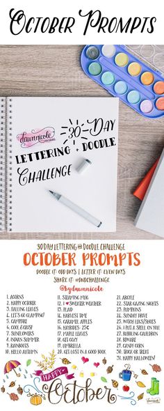 an image of the october writing and doodle project