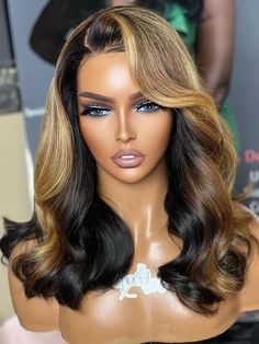 Dream Highlight Body Wave 13*4/5*5 HD Lace Front Wig Ombre Brown Color 100% Human Hair DC32 Ombre Hair Colour, Hd Lace Frontal, Ombre Brown, Bob Lace Front Wigs, Human Virgin Hair, Ombre Hair Color, Brown Ombre, Frontal Wig, Hair Game