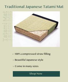 the japanese tatami mat is made from bamboo and has been folded up to look like it