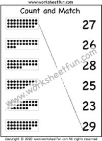 counting numbers worksheet for the number line