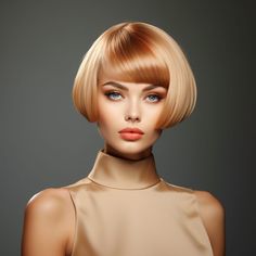 Cute Bob Haircuts - Bob Hairstyles - Bob Haircut - Short Haircut Girl Short Haircut Girl, Micro Bob, Haircut Girl, Cute Bob Haircuts, Hairstyles Trending, Short Pixie Cuts, Straight Bob Hairstyles, Blonde Hair Makeup, Cute Bob