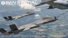 two fighter jets flying next to each other in the sky above land and clouds with caption that reads ran spatial science fiction novel level