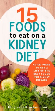 Deciding which foods to eat on a kidney diet becomes easier with this list of common foods for kidney disease. Click the image to get a list of the best foods to eat on a renal diet. Kidney Friendly Recipes Renal Diet Meals, Renal Diet Grocery List, Low Sodium Diet Food Lists, Diet For Kidney Patients, Diet Plan For Kidney Stone, Diet For Kidney Problems, Kidney Stone Diet Recipes, Renal Diet Food List, Kidney Healthy Foods Renal Diet