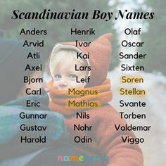 a child in a red sweater with the names of some popular children's names