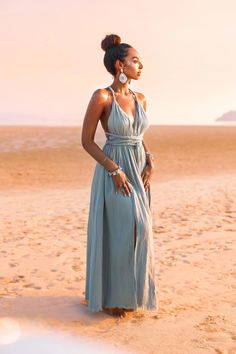 Greek Goddess Dress • Sky Blue Long Maxi Belted Dress | AYA Sacred Wear Greek Style Outfit, Greek Bridesmaid Dresses, Priestess Dress, Greek Style Dress, Empress Dress, Egyptian Dress, Greek Goddess Dress, Greek Dress, Sky Blue Bridesmaid Dresses