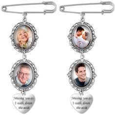 PRICES MAY VARY. What you get: this package comes with 2 sets of wedding bouquet photo charm DIY kit, each set includes 2 pieces of double lacy blank pendant bezel bases, 2 pieces of oval glass cabochons with 25 x 18 mm photo areas, 1 piece of pins, 1 piece of pendant and assorted pieces of jump rings, nice combination set for you to use Nice quality: mainly made of quality metal, the DIY pin brooch making kit is not easy to rust or fade, which can be applied for a long time; The beautiful lace Photo Charms Diy, Brooch Making, Wedding Bouquet Photo Charm, Memory Wedding, Bridal Bouquet Charms, Diy Gem, Wedding Bouquet Charms, Wedding Memory, Bouquet Photo