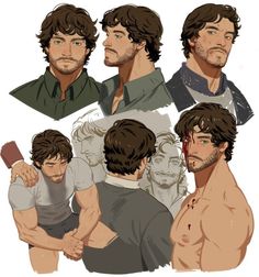 the many faces of game of thrones character design by on devin's