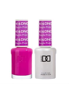 Duo Gel &amp; Matching Lacquer Polish Set Soak off Gel NAIL All In One Daisy Top Coat for Nails (with bonus side Glitter) Made in USA (416 Purple Pride) Purple Pride, Daisy Top, Soak Off Gel Nails, Soak Off Gel, Top Coat