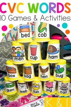 cvc words games and activities for kids