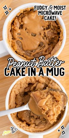 peanut butter cake in a mug recipe