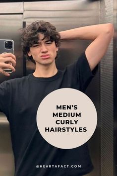 The Best Medium Curly Hairstyles for Men (Top 30 Looks) | Fancy & Aesthetic Medium Curly Hairstyles for Men Thick Curly Haircuts, Curly Hairstyles For Guys