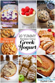 20 yummy recipes using greek yogurt for desserts, cakes and more