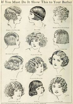 1920s Bobbed Hairstyles British Hairstyle, Cropped Bob, 1920s Hairstyles, 20s Hair, Bobbed Hair, Flapper Hair, Patron Vintage