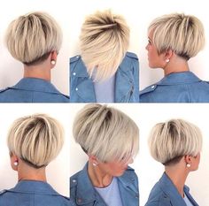 Beautiful Undercut Pixie Bowl Cut 😍💛👍🏻💯 Thanks @lavieduneblondie #UCFeed #BuzzCutFeed #Undercut #Undercuts #ShavedNape #NapeShave… Pixie Bob Haircut, Classic Bob, Undercut Pixie, Popular Haircuts, Pixie Bob, Short Blonde, Blonde Bobs, Short Blonde Hair, Short Hair Styles Pixie