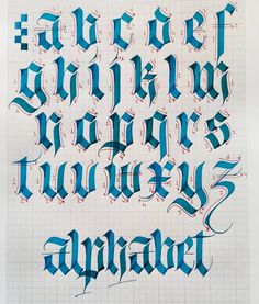 Learn Calligraphy for Beginners Gothic Alphabet, Alfabet Font, Tattoo Fonts Alphabet, Gothic Lettering