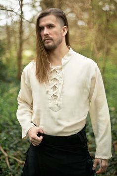 Medieval Clothing Men, Medieval Shirt, Medieval Outfit, Fair Outfits, Art Outfits, Hippie Style Clothing, Pride Outfit, Medieval Clothing, Costume Collection