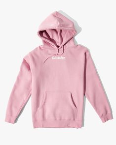 Meet your newest cozy companion for morning dog walks, coffee runs, or looking great on WFH video calls. Our Original Pink Hoodie comes with all the special comfy touches: plush material, pillow-soft fleecy inside, metal-tipped drawstrings, and a relaxed, oversized fit (generous and long; we recommend taking your true size). Glossier Sweatshirt, Glossier Logo, Glossier You, Smile And Wave, Glossier Pink, Pink Hoodie, Comfy Fits, Get The Look, Oversized Fits