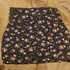 Floral Fitted Skirt Cotton Very Stretchy Never Worn Basic Skirts, Basic Skirt, Bodycon Skirt, Body Con Skirt, Fitted Skirt, Active Women, Blue Purple, Blue And Purple, Womens Skirt