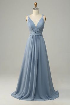 a blue dress on a mannequin dummy