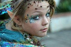 ! Ocean Makeup, Celtic Garden, Fae Costume, Fairy Face, Sea Fairy, Fairycore Fashion, Festival Makeup Rave