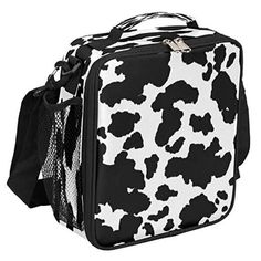 Mainul Extension Kids Lunch Box for Boys Girls Cow Print Lunch Bags Animal Cow Kids Lunch Bag Insulated Meal Tote with Adjustable Shoulder Strap for School Picnic Spacious Size: Lunch bag -10.5x3.5x9.5 inches. Large-capacity lunch boxes are enough to meet travel needs, such as thermos, lunch containers, food, fruits, sandwiches, and snacks can be easily stored. Premium Materials: Oxford cloth + thermal insulation aluminum film. Durable and environmentally friendly Oxford cloth, reusable, and the leak-proof aluminum lining can keep your food fresh/warm/refrigerated for several hours to ensure the taste and freshness of the food. Unique Design: The inside of the main bag is made of high-quality heat-insulating aluminum film, which ensures that your food is fresh enough before consumption. T Girls Lunch, Kids Lunch Bags, Lunch Containers, Picnic Bag, White Cow, Kids Lunchbox, Lunch Bags, Insulated Lunch Bags, Lunch Boxes