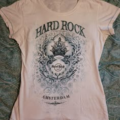 Couture Amsterdam Jeweled Design. Nwot. 19 Waist, 18 P2p, 24 Length. 100% Cotton. Machine Wash Cold, Tumble Dry. Rock Tshirt Outfit, Hard Rock Cafe Tshirt, Rock Tshirt, Skater Outfits, Adidas Campus 00s, Flag Outfit, School Tops, Wardrobe Clothes, Destin Florida