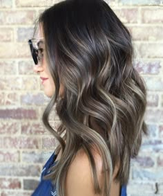 Hollywood Waves Brunette, Hollywood Waves Brown Hair, Hollywood Waves Mid Length Hair, Hollywood Waves With Hair Comb, Long Bobs For Thick Hair, Brown Hair Hollywood Waves, Trendy Brunette Hair, Hair Colors For Summer, Old Hollywood Hair