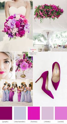 purple and pink wedding color scheme